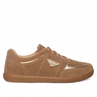 Tênis Feminino Vizzano Sneaker Camurca/Metalizado Casual
