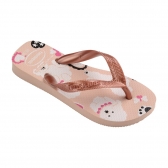 Chinelo Kids Meninas Havaianas Top Pets - Rosa