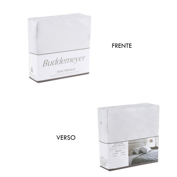 Jogo de Cama Casal Buddemeyer Basic Percalle 180 Fios - Bege 019