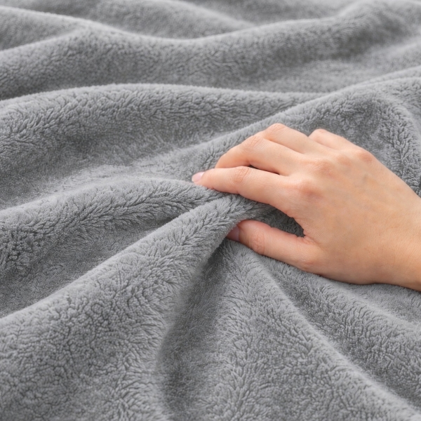 Cobertor Casal Kacyumara Blanket 300 Toque de Seda - Cinza