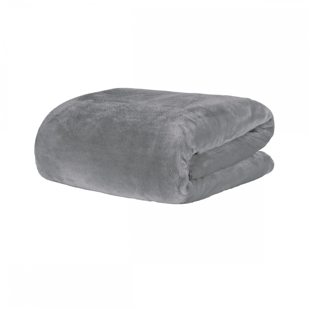 Cobertor Casal Kacyumara Blanket 300 Toque de Seda - Cinza