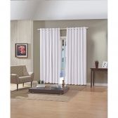 Cortina Blackout  2,6 x 2,3 m Bella Janela Pratika Lisa Slim - Branco