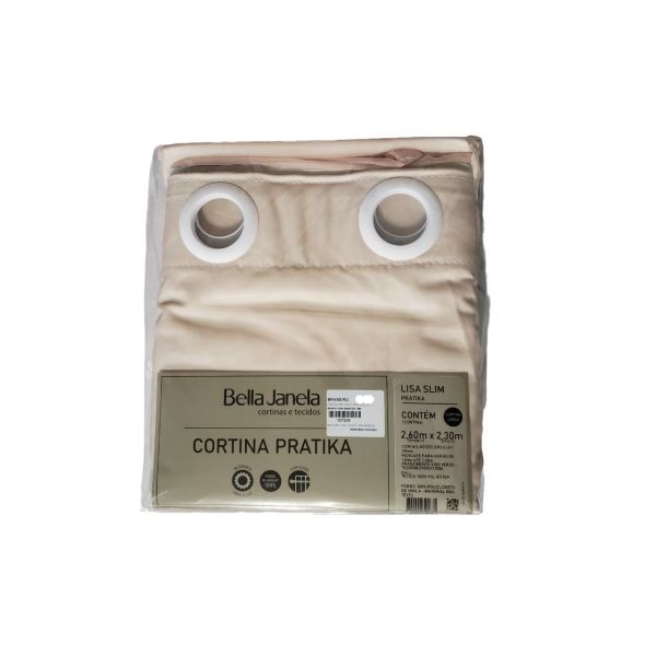 Cortina Blackout  2,6 x 2,3 m Bella Janela Pratika Lisa Slim - Bali