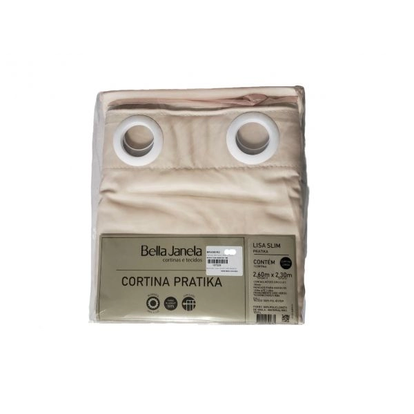 Cortina Blackout  2,6 x 2,3 m Bella Janela Pratika Lisa Slim - Bali