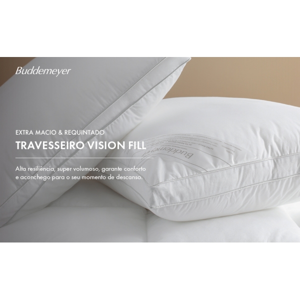 Travesseiro Buddemeyer Vision Fill 50 cm x 70 cm 233 Fios