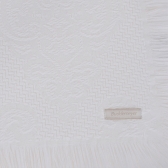 Colcha Solteiro Buddemeyer Medalhão com Franja - Branco - 1011