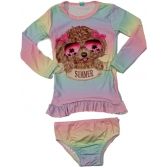 Conjunto de Praia Infantil Proteção Uv Tube Kids - Cachorrinho