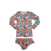 Conjunto Infantil de Praia Proteção UV Tube Kids - Donuts