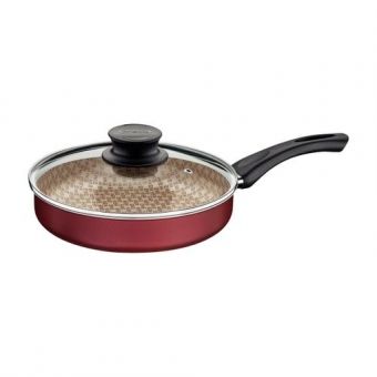 Frigideira Reta Antiaderente c/ Tampa Tramontina Paris 24cm