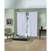 Cortina Blackout  2,6 x 2,3 m Bella Janela Pratika Lisa Slim - Branco