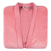 Roupão Adulto com Manga Dohler Velour Confort 100% Algodão - Rose
