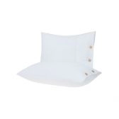 Capa para Travesseiro Buddemeyer Medalhão 100% Algodão - Branco - 1011