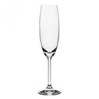 Jogo 6 Taças Champagne Anna em Cristal 220 ml Bohemia