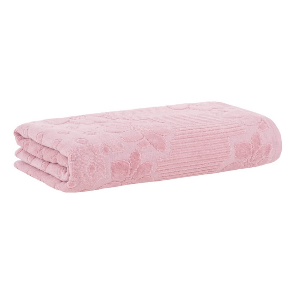 Toalha de Banho Buddemeyer Lollipop Aveludada 100% Algodão - Rosa 1303