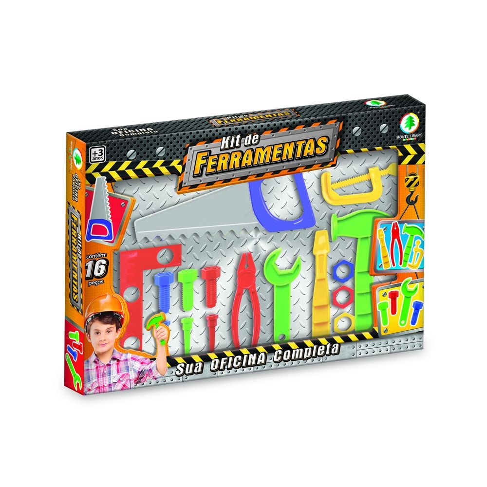 Kit de Ferramentas de Brinquedo com 16 Peças Monte Líbano