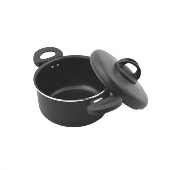 Caçarola com Tampa 14cm - 1,3L Nigro Eterna Preta