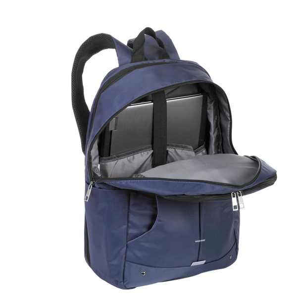 Mochila Grande Sestini 2 Compartimentos Expansível New Next - Azul