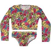 Conjunto Infantil de Praia Proteção Uv Tube Kids - Frutas