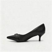 Sapato Feminino Vizzano Scarpin Pelica Bico Fino - Preto