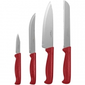 Conjunto de Facas Simonaggio Cook Tools 4 peças - Vermelho