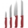 Conjunto de Facas Simonaggio Cook Tools 4 peças - Vermelho