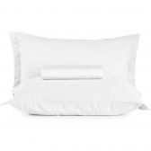Colcha Queen Piquet com Porta Travesseiros Teka Gênova - Branco