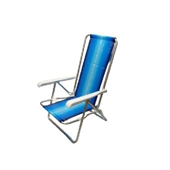 Cadeira de Praia Reclinável Mor 4 posições de Alumínio