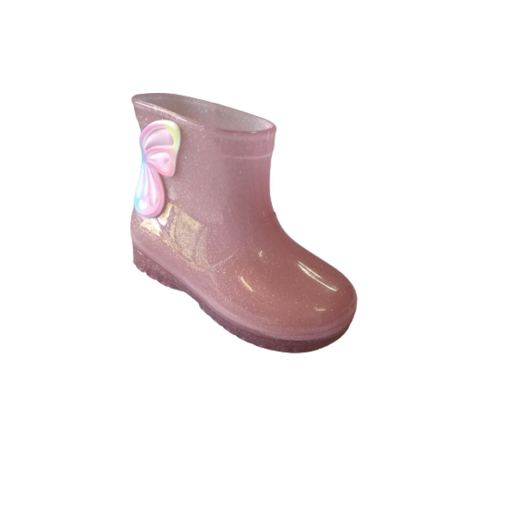 Galocha Infantil com Gliter Rosa Luelua