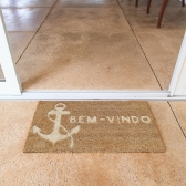 Capacho de Porta Fibra de Coco Uzoo 66 cm x 33 cm - Âncora