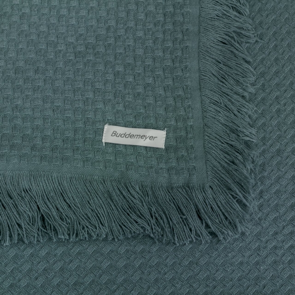 Colcha Casal Buddemeyer In Design com Franja - Verde - 3139