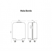 Mala Bordo Sestini 360° Vega 3T - Grafite