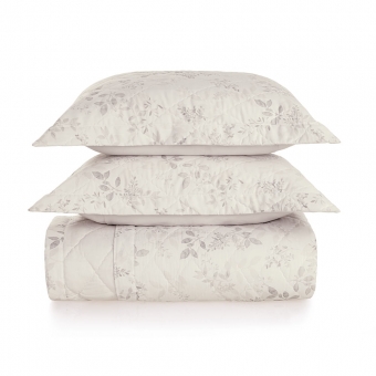 Kit Colcha Queen 3 peças Karsten 270 Fios Cetim Clarice