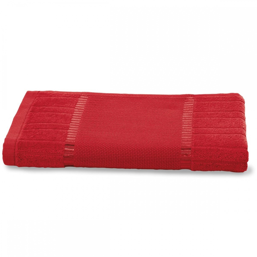 Toalha para Bordar Lavabo Valour Dohler Bella Sem Estampa - Vermelho