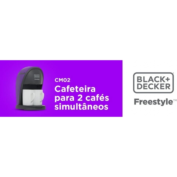 Cafeteira Elétrica 2 Xícaras Black Decker Freestyle 450 w