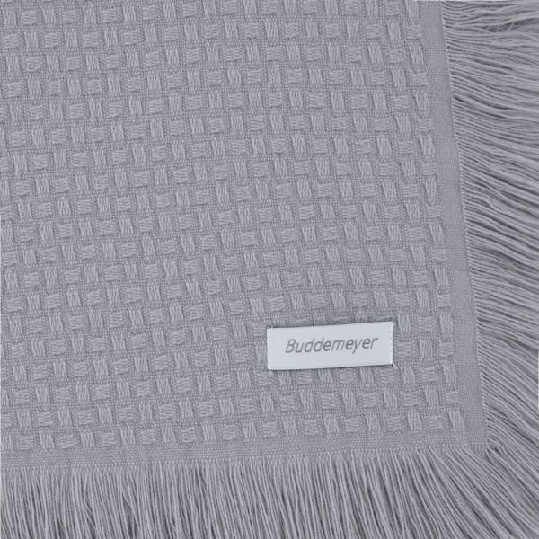 Colcha King Buddemeyer In Design com Franja - Cinza - 1277