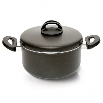 Caçarola com Tampa 24cm - 5,1L Nigro Eterna Preta