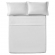 Colcha Piquet Queen 3 Peças Teka Gênova 100% Algodão 235g/m² - Branco