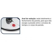 Panela de Pressão Antiaderente 7 Litros Clock Preta