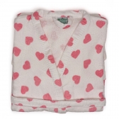 Roupão Adulto Com Manga Dohler Velour Fiori Estampado 100% Algodão - Fiore