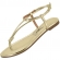 Sandália Feminina Vizzano Rasteira - Dourada
