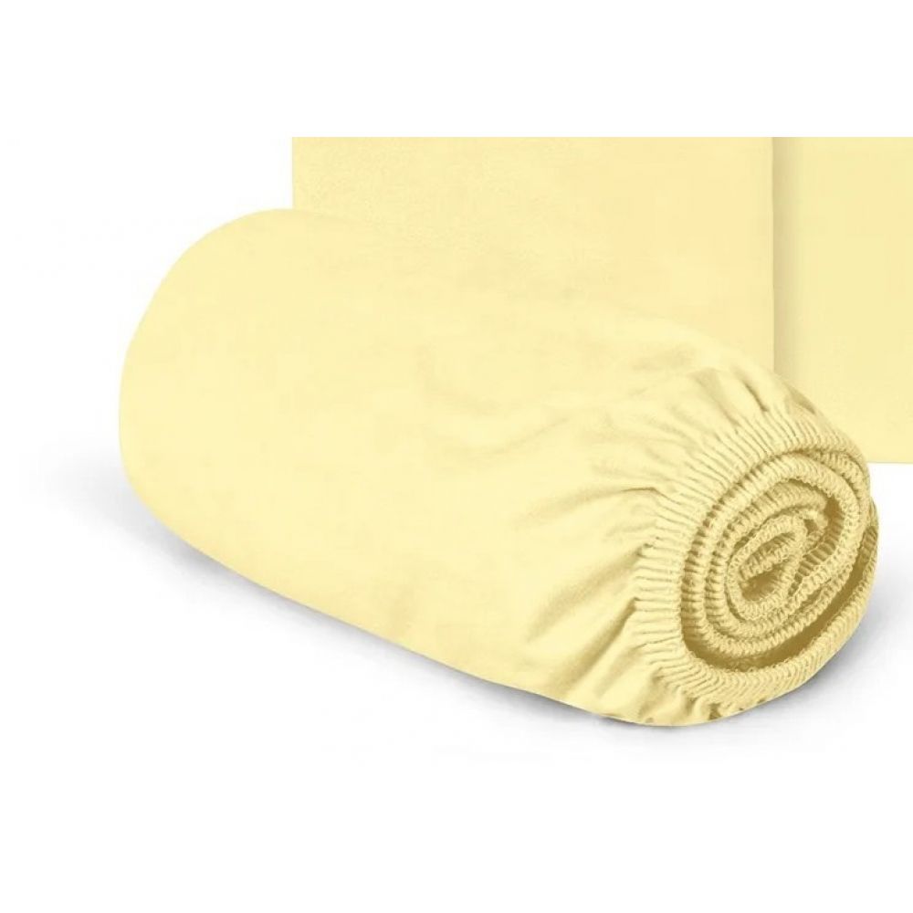 Jogo de Lençol para Berço Hug com Elástico - Amarelo