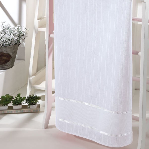 Toalha para Bordar Lavabo Valour Dohler Bella Sem Estampa - Branco
