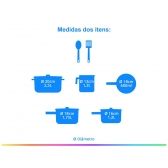 Jogo de Panelas Brinox Antiaderente Garlic 7003/401 Cacau