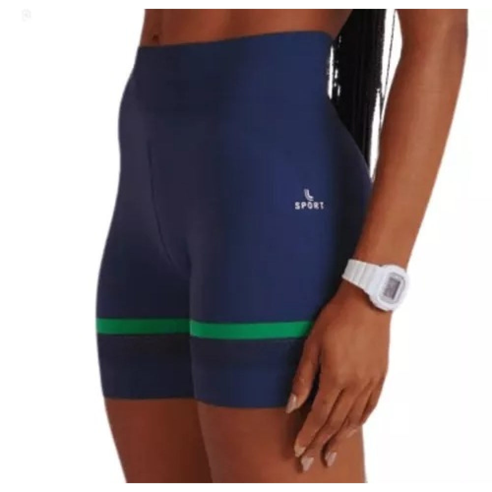 Bermuda Feminina Lupo Sport Arrastão II 71357-001 - Azul