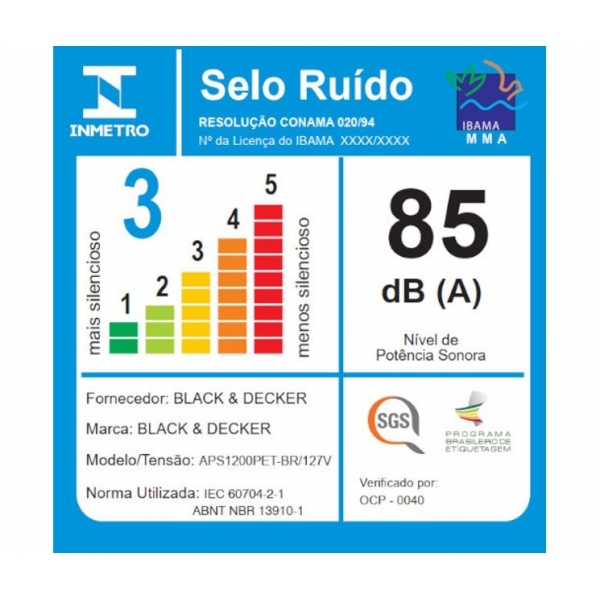 Aspirador com Função Sopro Black Decker APS1200PET 1200w