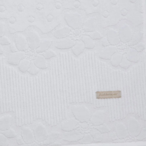 Toalha de Banho Buddemeyer Lollipop Aveludada 100% Algodão - Branco 1011