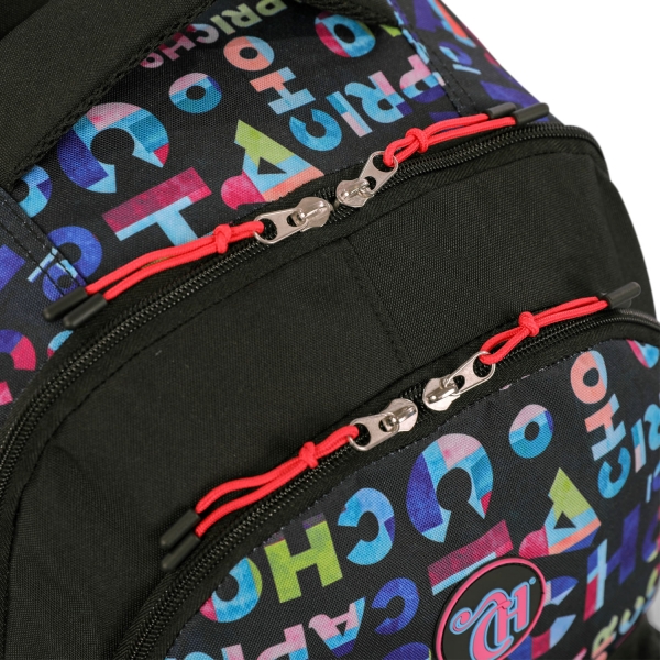 Mochila Sestini 2 Compartimento Capricho Party - Preto