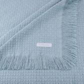 Colcha King Buddemeyer In Design com Franja - Azul