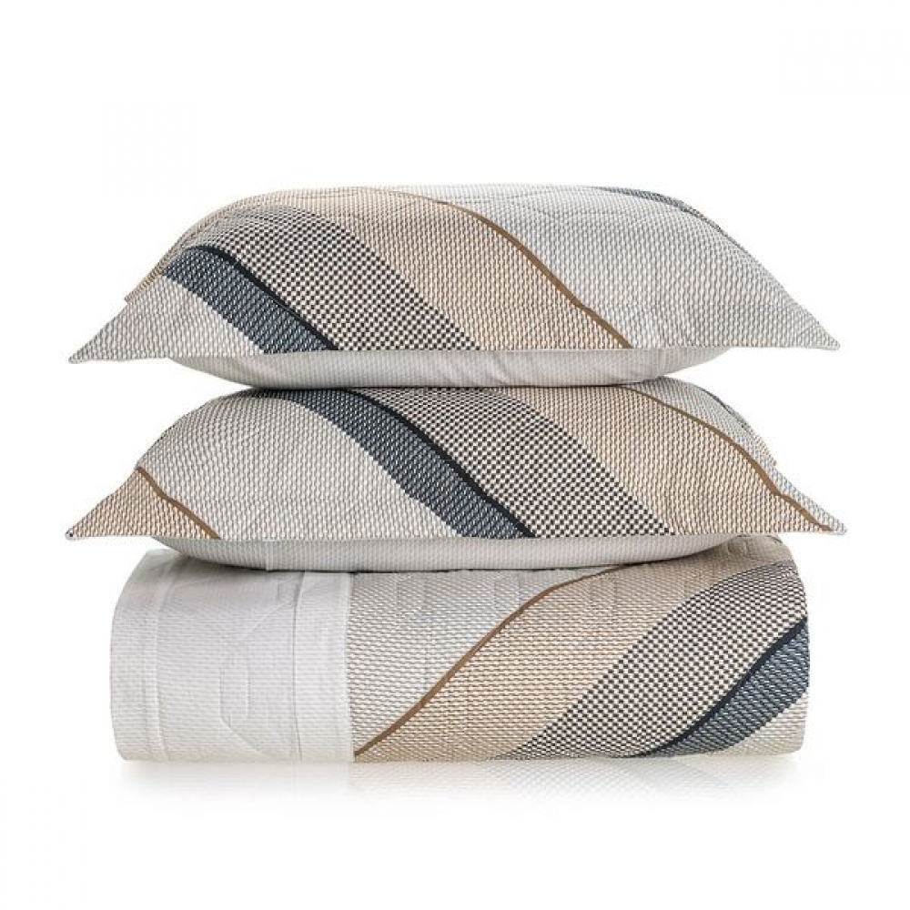 Colcha Casal 3 peças Karsten 100% Algodão 180 Fios Percal - Venâncio