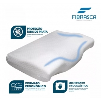 Travesseiro NASA Cervical Ortopédico Fibrasca